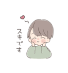 敬語で伝える男の子（個別スタンプ：30）