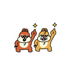 けたたましく動く！チップとデール（個別スタンプ：18）