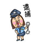 【BIG】可愛すぎない女子のスタンプ 5（個別スタンプ：3）