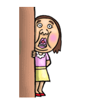 【BIG】可愛すぎない女子のスタンプ 5（個別スタンプ：15）