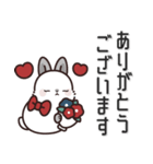 飛び出す♪大人可愛いうさぎレディ（個別スタンプ：4）