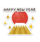 毎年使える！お正月＆Xmas【シール風】（個別スタンプ：13）