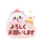 ポメラニアン「ぽちゃん」冬（個別スタンプ：13）