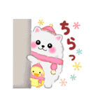 ポメラニアン「ぽちゃん」冬（個別スタンプ：17）