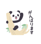 【あいさつ】動く！もふもふパンダンミニ（個別スタンプ：19）