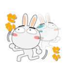 毎日、うさぎサン 擬音語・擬態語（個別スタンプ：14）