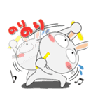 毎日、うさぎサン 擬音語・擬態語（個別スタンプ：25）