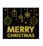 大人シンプルなXmas＆お正月*毎年使える（個別スタンプ：3）