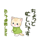 セーターベビーにゃんこ 家族連絡（個別スタンプ：8）