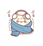 飛び出す！ラブリーなにゃんこ♥冬ver.（個別スタンプ：17）