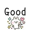 カラフルうさぎ♡可愛いスタンプ（個別スタンプ：15）