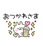 カラフルうさぎ♡可愛いスタンプ（個別スタンプ：28）