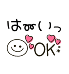大人女子シンプル♡かわいいハートmix（個別スタンプ：1）