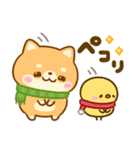 豆柴日和♡冬の毎日（個別スタンプ：12）