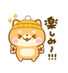 豆柴日和♡冬の毎日（個別スタンプ：18）