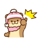 コツメカワウソ♡日常 冬ver（個別スタンプ：20）