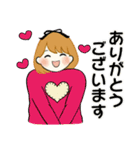 ふんわりリボンちゃん 12 ♡ 冬の思いやり（個別スタンプ：18）