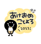 モノクロニコちゃん◎年末年始（再販）（個別スタンプ：3）