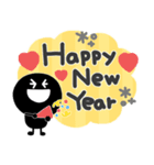 モノクロニコちゃん◎年末年始（再販）（個別スタンプ：10）