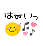 毎日使えるスマイル♡ニコニコゆるかわ（個別スタンプ：5）