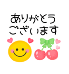 毎日使えるスマイル♡ニコニコゆるかわ（個別スタンプ：16）
