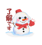 かわいいトイプードル「冬」【修正版】（個別スタンプ：5）