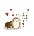 ピアノ＊可愛い＊ハリネズミ♡使える敬語（個別スタンプ：6）
