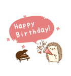 ピアノ＊可愛い＊ハリネズミ♡使える敬語（個別スタンプ：38）