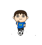 日本を応援するサッカー男子 ゼッケン17番（個別スタンプ：3）