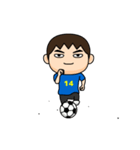 日本を応援するサッカー男子 ゼッケン14番（個別スタンプ：3）