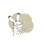 動く！鳥獣戯画（冬バージョン）（個別スタンプ：8）