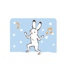 動く！鳥獣戯画（冬バージョン）（個別スタンプ：12）