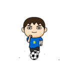 日本を応援するサッカー男子 ゼッケン8番（個別スタンプ：3）