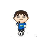 日本を応援するサッカー男子 ゼッケン10番（個別スタンプ：3）