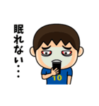 日本を応援するサッカー男子 ゼッケン10番（個別スタンプ：23）