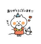【冬】ゆるゆるニャンコの敬語メッセージ（個別スタンプ：7）