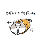 【冬】ゆるゆるニャンコの敬語メッセージ（個別スタンプ：17）