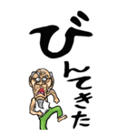 【デカ文字】鹿児島弁じい（個別スタンプ：4）