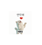サモエド韓国語 xK0（個別スタンプ：1）