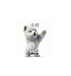 サモエド韓国語 xK0（個別スタンプ：11）