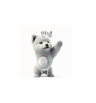 サモエド韓国語 xK0（個別スタンプ：21）