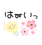 ふんわりパステル♪毎日スマイル敬語（個別スタンプ：4）
