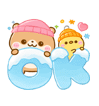 冬に可愛い♡かわうそ（個別スタンプ：5）