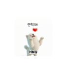 サモエド韓国語 Gl_（個別スタンプ：1）