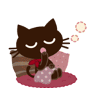 【敬語】大人の黒ねこ×くすみWinter（個別スタンプ：27）