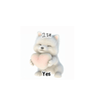 サモエド韓国語 Ynf（個別スタンプ：9）