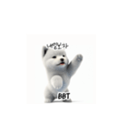 サモエド韓国語 Ynf（個別スタンプ：24）