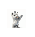 サモエド韓国語 Ynf（個別スタンプ：32）