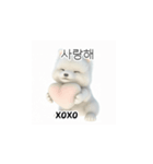 サモエド韓国語 YUZ（個別スタンプ：7）