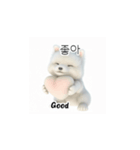 サモエド韓国語 YUZ（個別スタンプ：10）